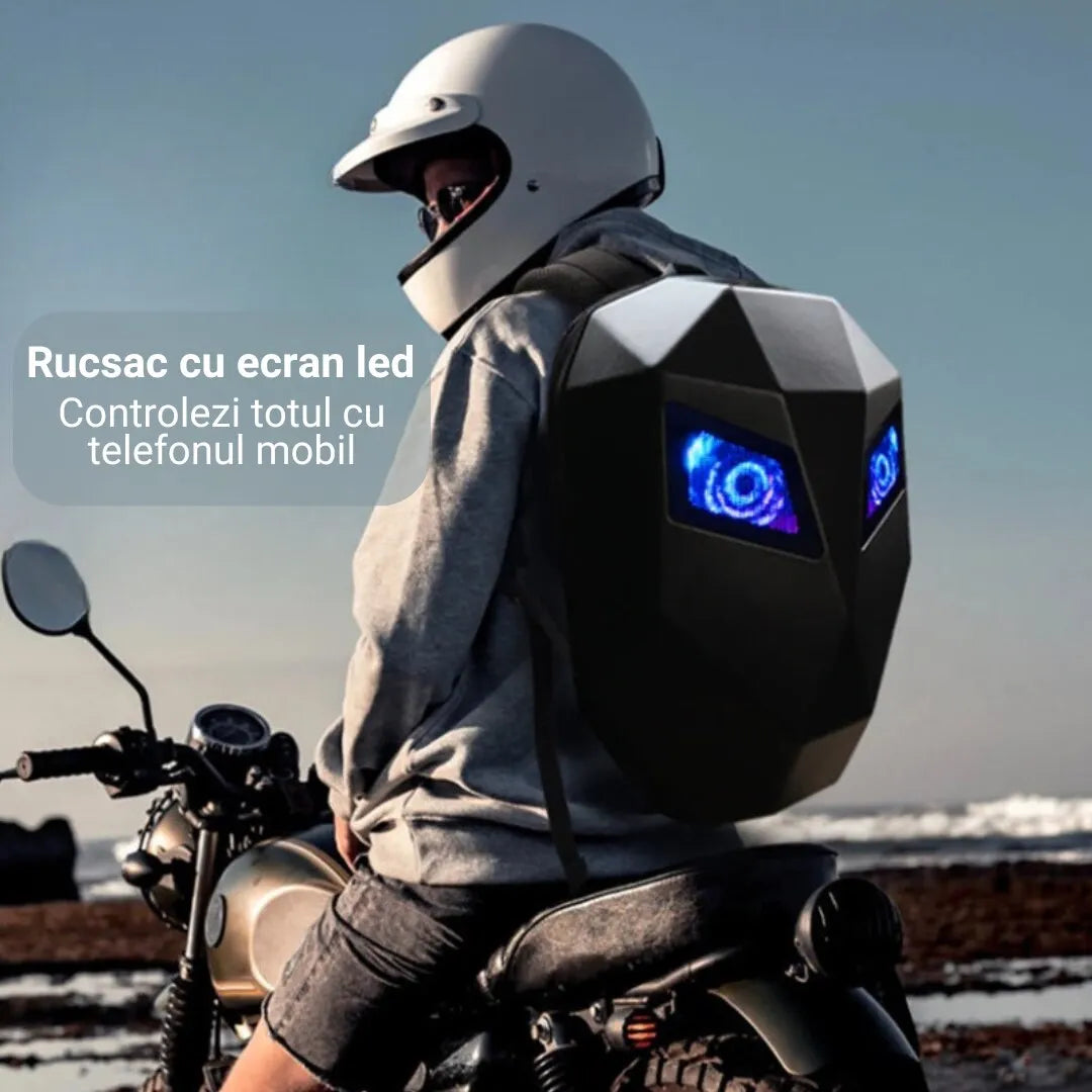Rucsac Moto cu Ecran LED Personalizat și Multiple Moduri de Afișare - imagine 5