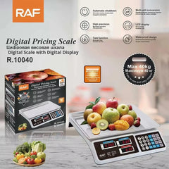 Cântar Electronic Comercial RAF 40 Kg cu Afișaj Digital