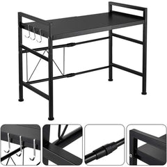 Raft Metalic Extensibil pentru Cuptor cu Microunde, Organizator Bucătărie Ajustabil