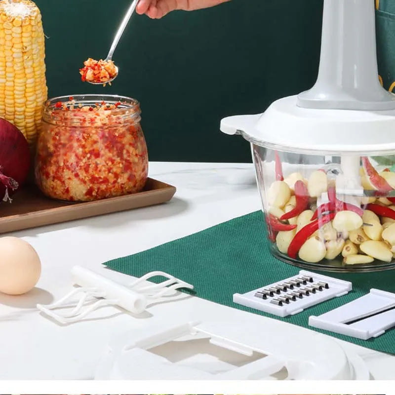 Mașină de tocat legume manuală tip presare multifuncțională - imagine 2