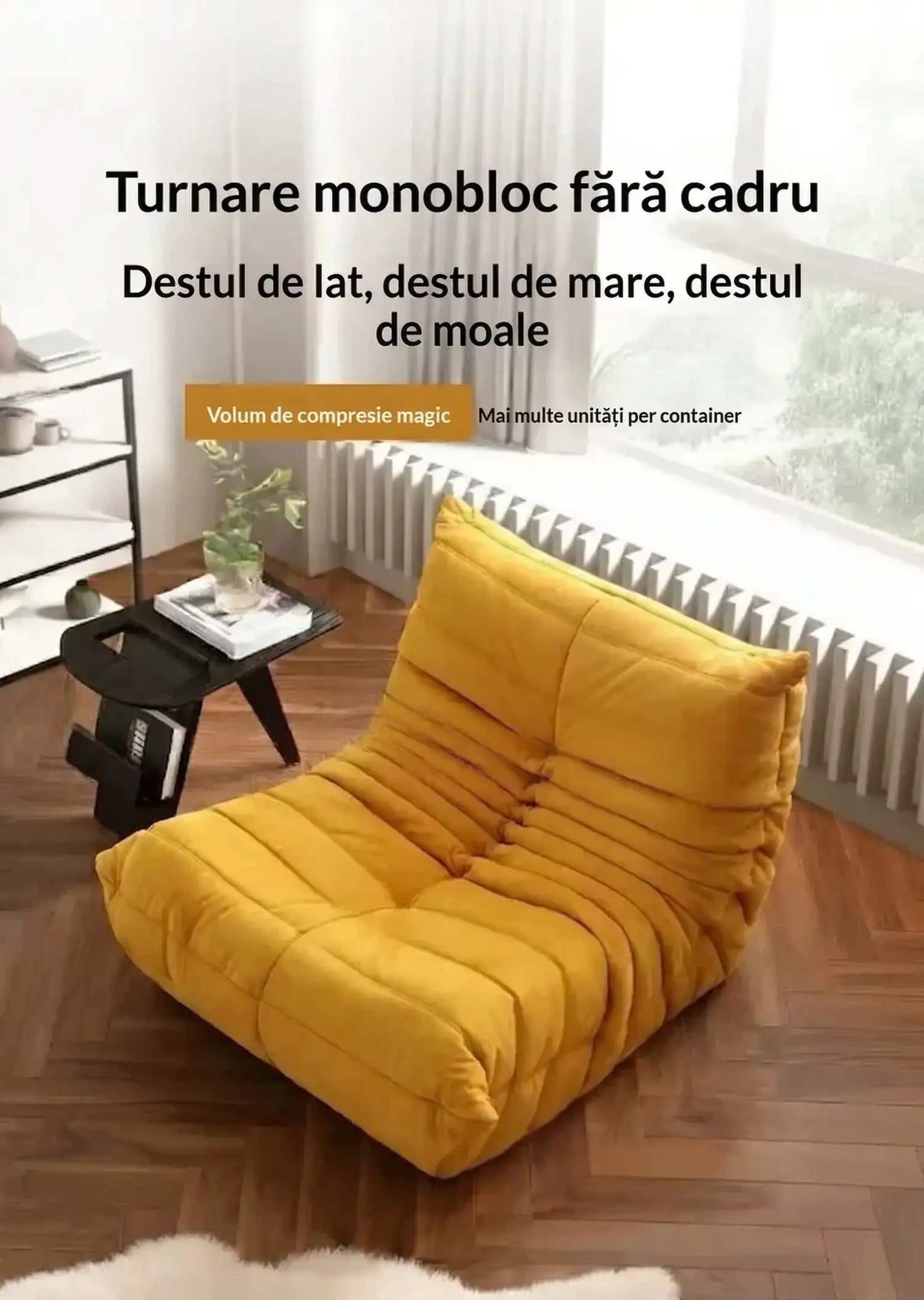 Fotoliu lazy sofa Premium Memory Foam, 87x100x70 cm, ergonomic - imagine 10