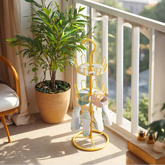 Suport Rotativ pentru Pantofi cu 3 Niveluri pentru Organizare și Uscare