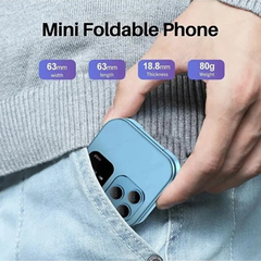 Telefon Mobil Mini cu Ecran Dublu