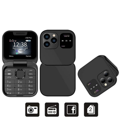 Telefon Mobil Mini cu Ecran Dublu