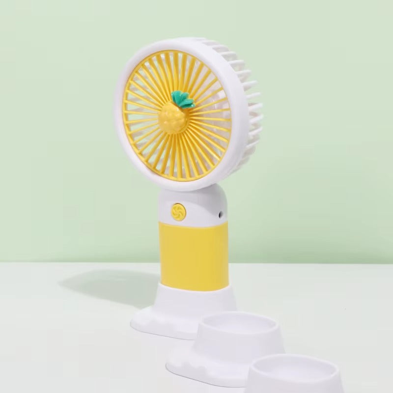 Mini Ventilator Portabil de Mână, Compact, Suport Telefon, Baterie Reîncărcabilă - imagine 4