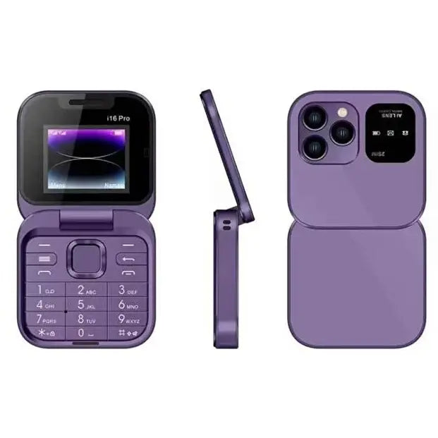 Telefon Mobil Mini cu Ecran Dublu - imagine 3