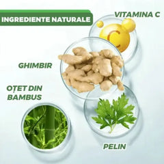 Set 100 Plasturi Detoxifianți Kinoki pentru Tălpi cu Turmalină, Vitamina C și E