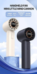Ventilator portabil turbo fara elice cu afisaj LED si incarcare Type-C