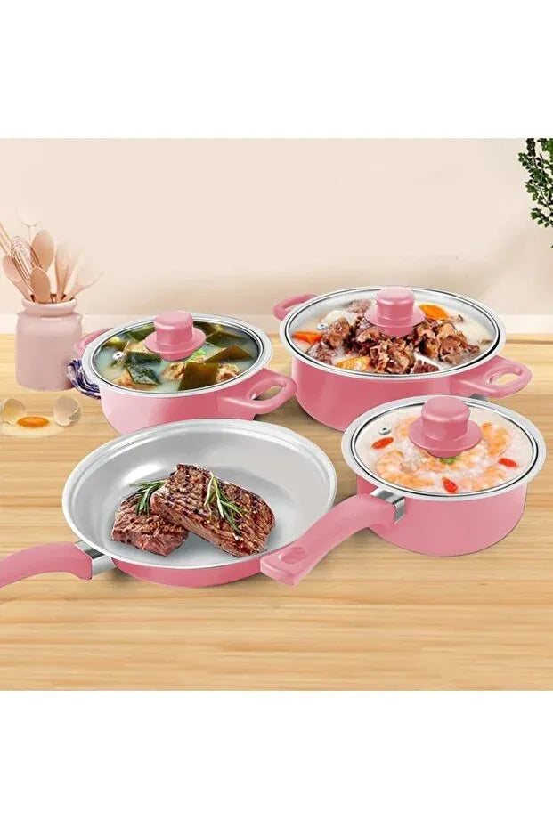 Set 13 Piese Oale și Tigăi Antiaderente cu accesorii - imagine 9