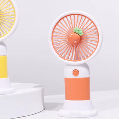 Mini Ventilator Portabil de Mână, Compact, Suport Telefon, Baterie Reîncărcabilă