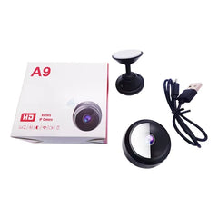 Mini Cameră de Supraveghere WiFi A9 Full HD 1080P cu Vedere Nocturnă și Detectare Mișcare