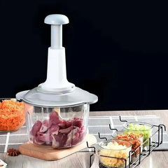 Mașină de tocat legume manuală tip presare multifuncțională