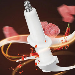 Tocător Electric Profesional RAF cu Bol Inox 5L și Lame Duble din Oțel Inoxidabil