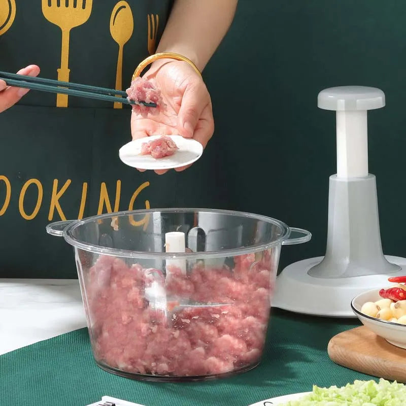 Mașină de tocat legume manuală tip presare multifuncțională - imagine 8