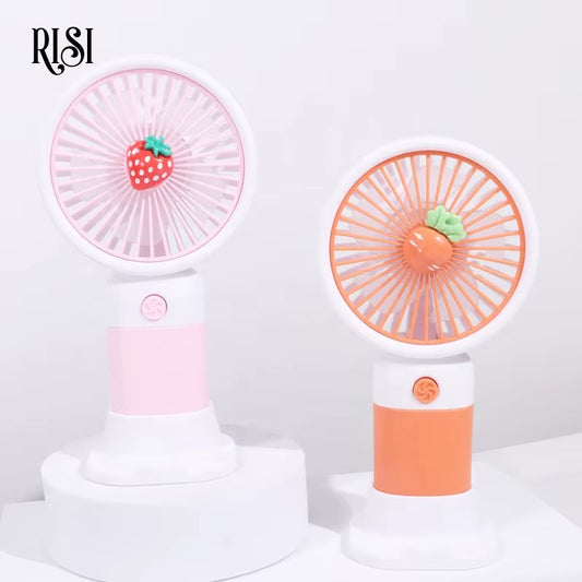 Mini Ventilator Portabil de Mână, Compact, Suport Telefon, Baterie Reîncărcabilă