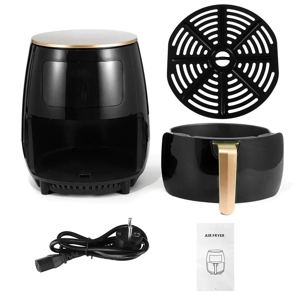 Friteuză cu Aer Cald 6L – 2400W, Touch LCD, Fără Ulei, Gătit Sănătos - imagine 2