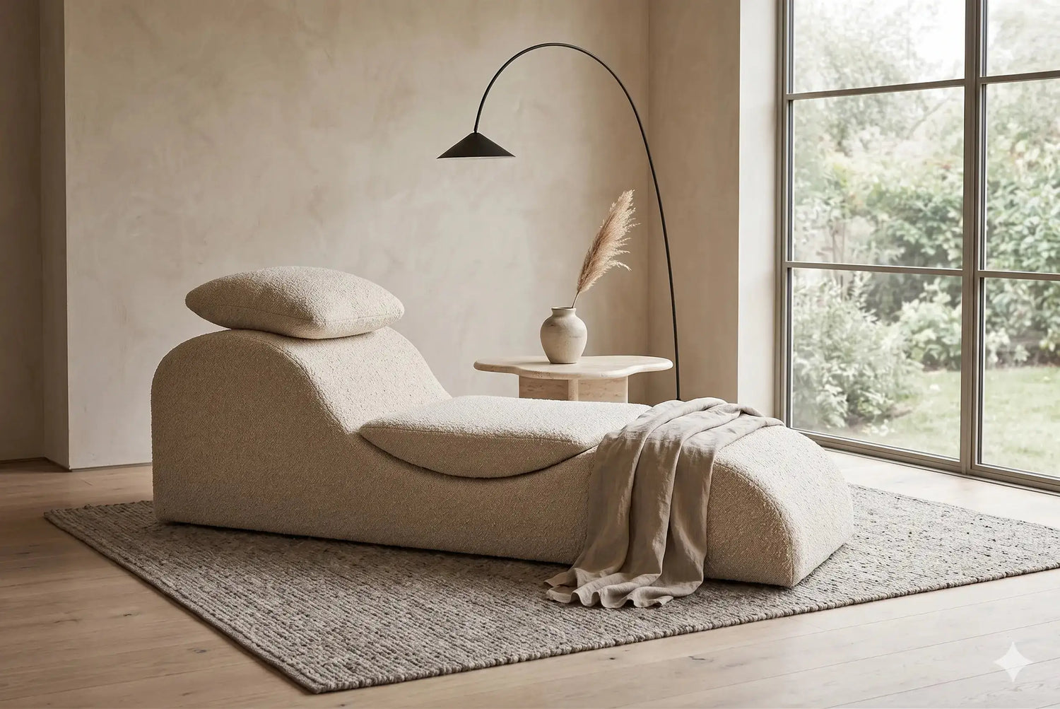 Fotoliu Canapea Memory Foam Crem Confort Ergonomic Relaxare Premium - imagine 2