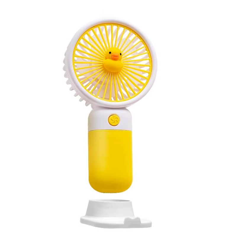Ventilator de Birou Colorat cu Suport Telefon - imagine 4