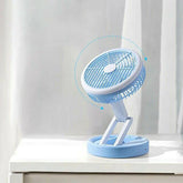 Ventilator de Masă Reîncărcabil cu Lumină LED