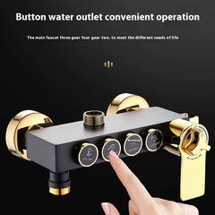 Set de Duș Modern cu Suport Culisant și Cap de Duș Tip Ploaie