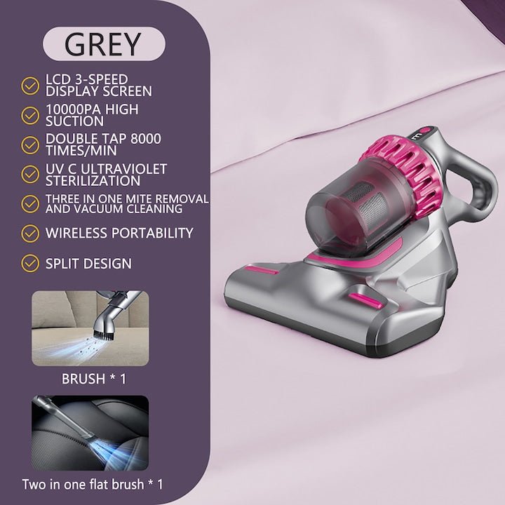 Aspirator de Pat Anti - Acarieni Wireless - Promagg.ro