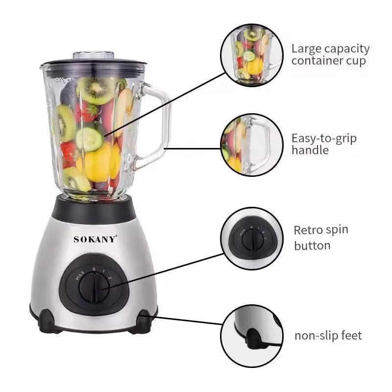Blender din inox 2în1 2200W - imagine 4