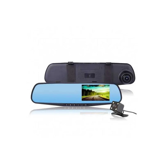 Camera DVR Dual Fata-Spate, Tip Oglinda Retrovizoare, Full HD, Senzor G, Neagra