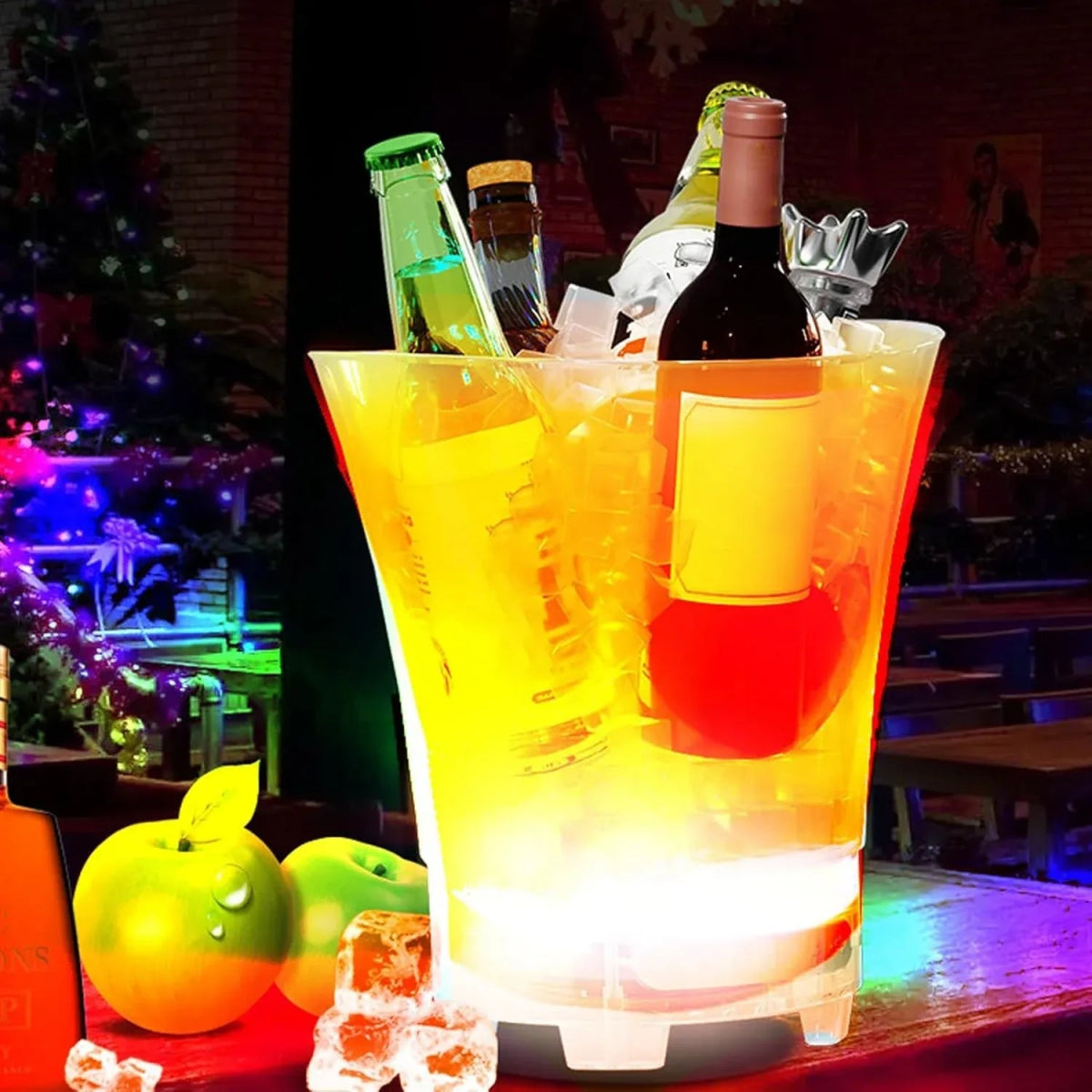 Frapiera gheata 5L cu iluminare LED si boxa wireless - Promagg.ro