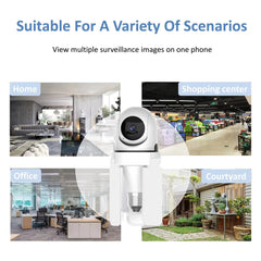 Cameră Tip Bec WiFi 3MP HD cu 3 Brațe LED, PTZ, Montare E27