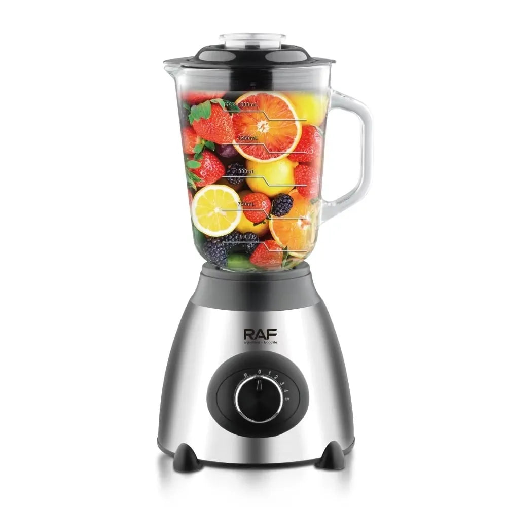 Blender Electric 3 în 1, 1000W, Vas din Sticlă 1.5L, Bol Inox și Râșniță, 2 Viteze + Pulse - imagine 7