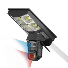 Lampă Solară cu Cameră de Supraveghere 4G SIM, Aplicație Mobilă V380, Audio Bidirecțional