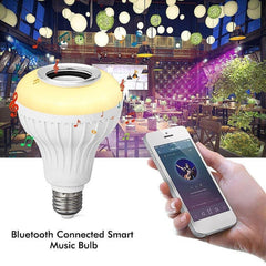 Bec muzical Bluetooth E27 multicolor cu telecomanda