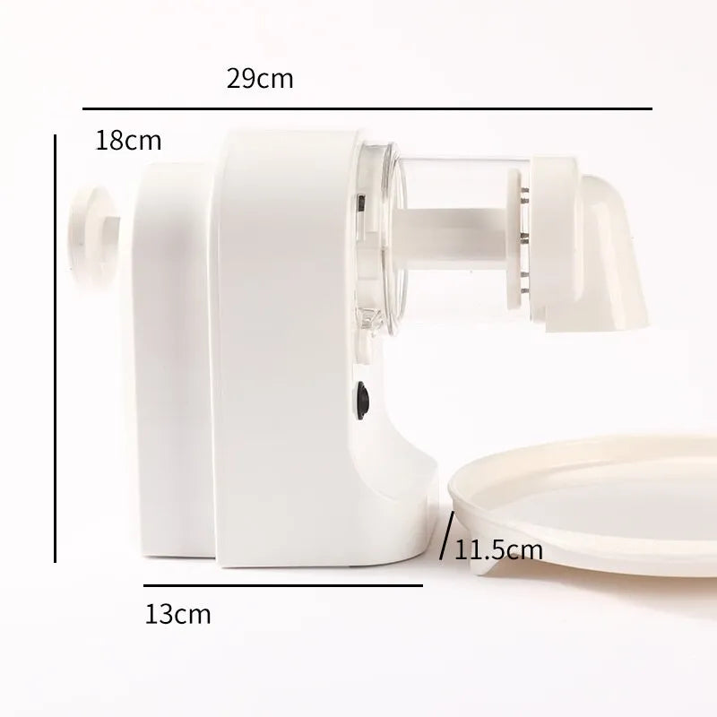Concasor electric de gheață 20W cu încărcare USB și lame inox, alb - imagine 3
