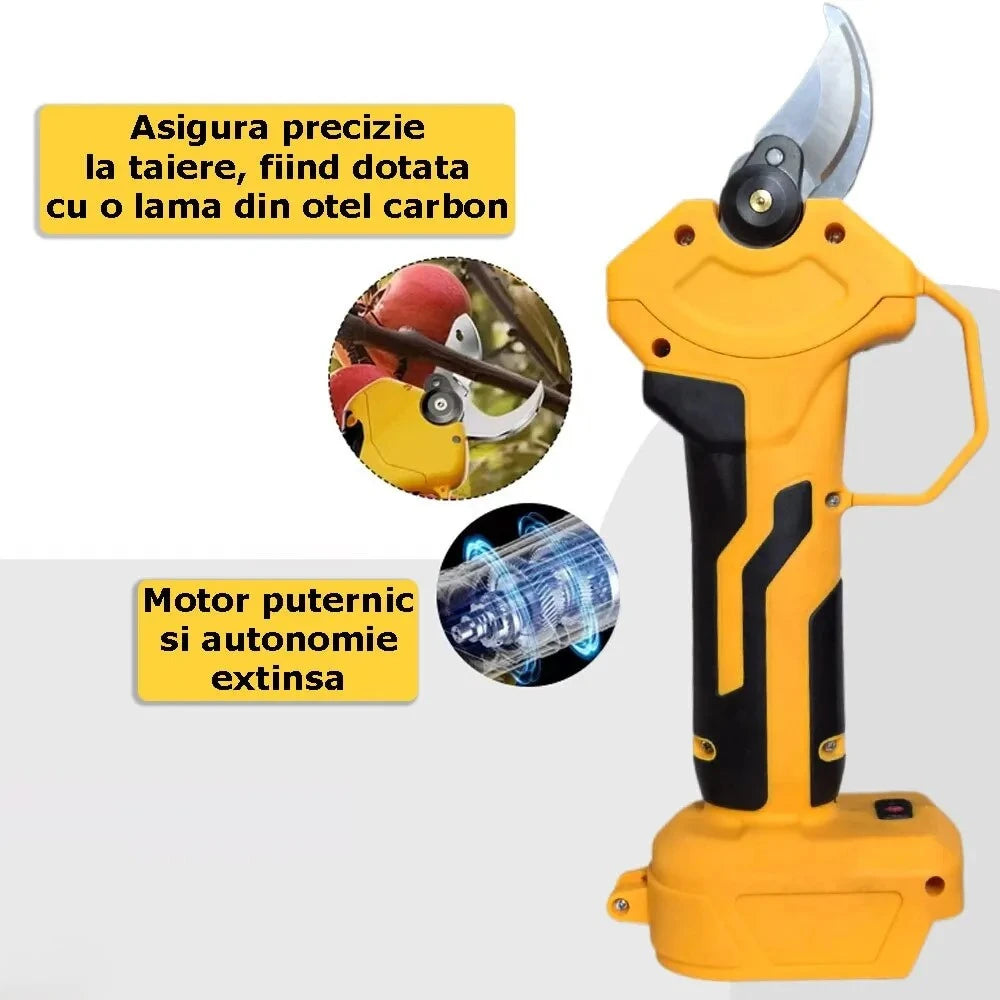 Foarfecă Electrică Automată 48V cu Acumulator 5000mAh - Lamă din Oțel Carbon - imagine 5