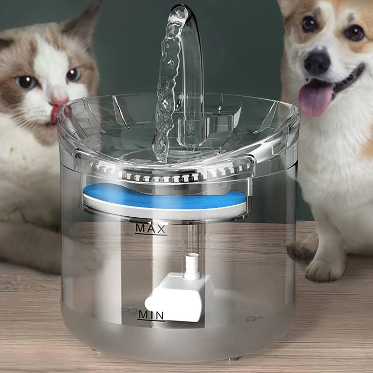 Dispenser Apă Automat Tip Fântână pentru Pisici și Câini - imagine 2
