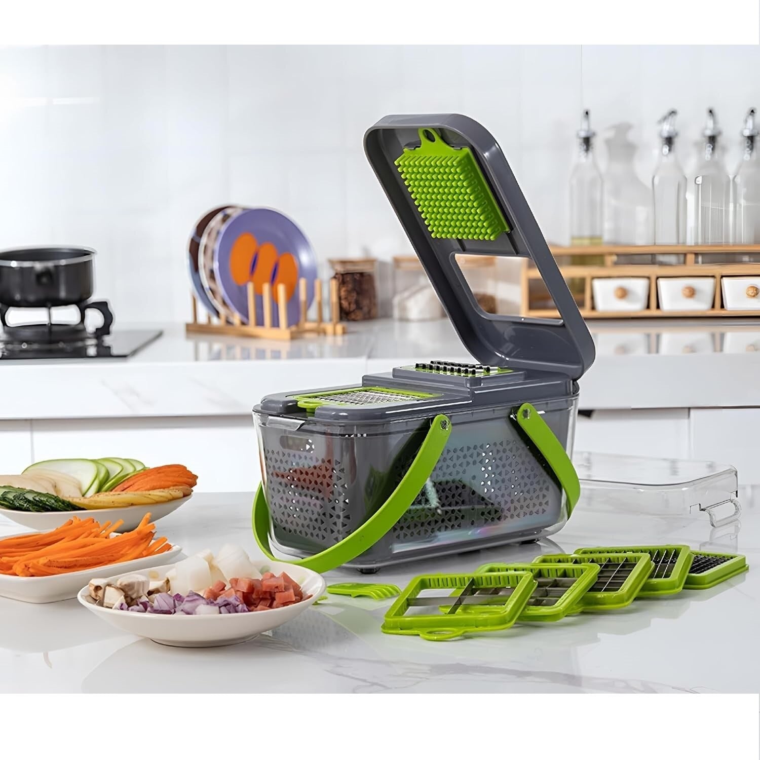 Răzătoare Multifuncțională pentru Legume și Fructe cu 22 Accesorii - imagine 6