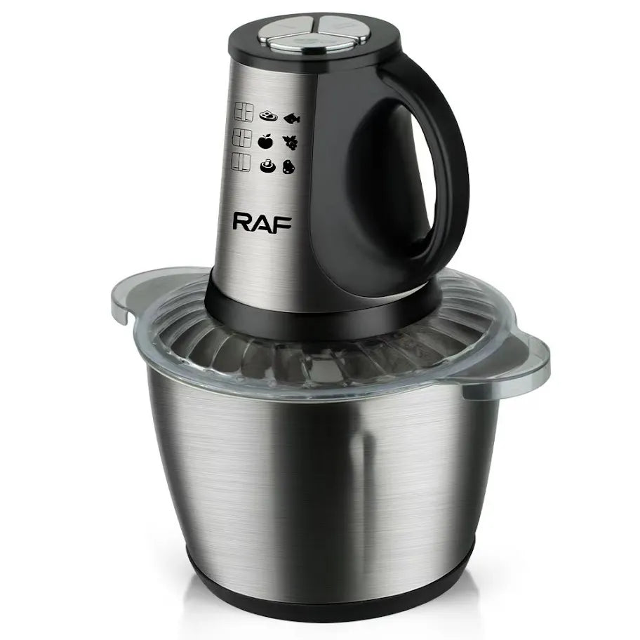 Tocător Electric Multifuncțional RAF cu Bol Inox 3L și 4 Lame Duble din Oțel Inoxidabil - imagine 5
