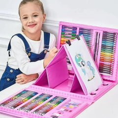 Set pictura si desen pentru copii, 208 piese, trusa completa pentru creativitate