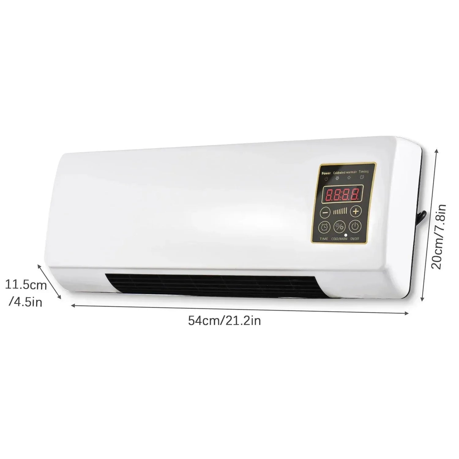 Mini aer condiționat cu ventilator 2 în 1 1800W, rece/cald, telecomandă - imagine 4