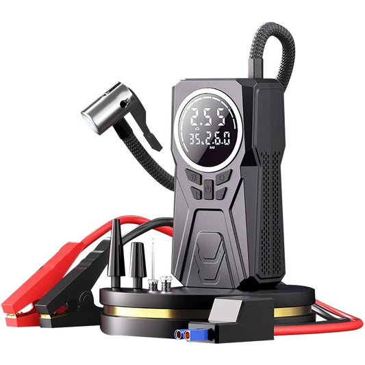 Starter auto portabil 3000A cu compresor aer si power bank multifunctional