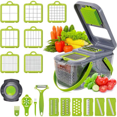 Răzătoare Multifuncțională pentru Legume și Fructe cu 22 Accesorii