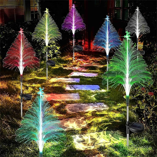 Set 2 Lampi Solare Decorative Copac, Set 2 buc, Lumini Colorate Schimbatoare, IP65