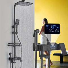 Coloană de Duș Premium cu Afișaj Digital LCD și 5 Funcții