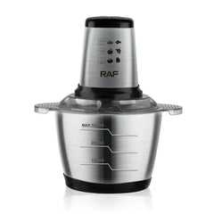 Tocător Electric Profesional RAF cu Bol Inox 3L și Lame din Oțel Inoxidabil