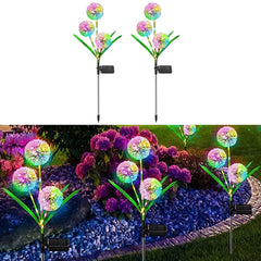 Set 2 Lămpi Solare de Grădină Tip Păpădie