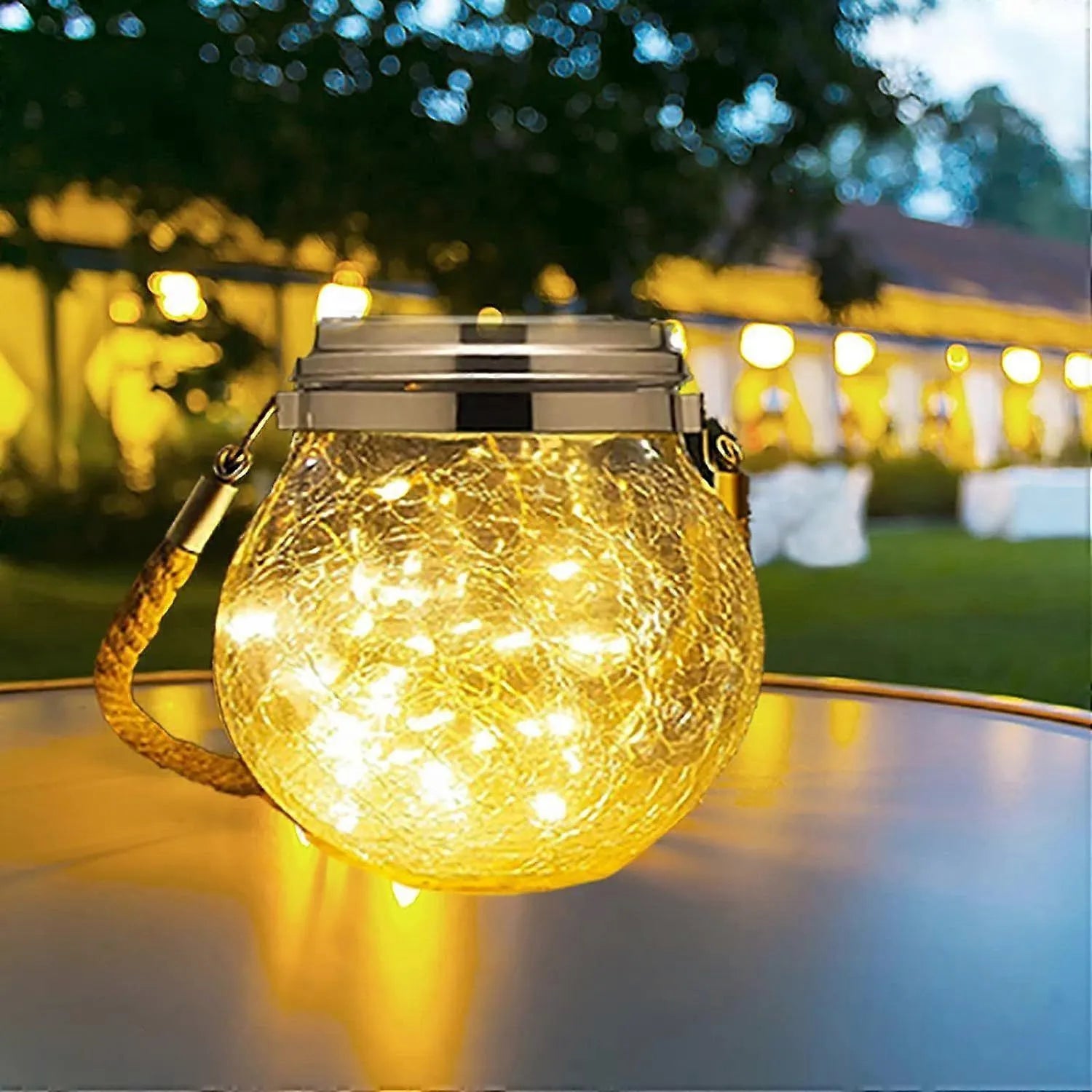 Lampă Solară LED Decorativă Tip Balon, Iluminare Multicoloră RGB, Rezistentă la Apă, pentru Grădină și Terasă - imagine 4