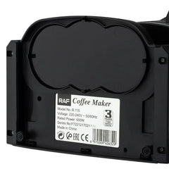Mini Cafetieră Electrică, 600W, Cană din Sticlă, Filtru Reutilizabil, Design Compact