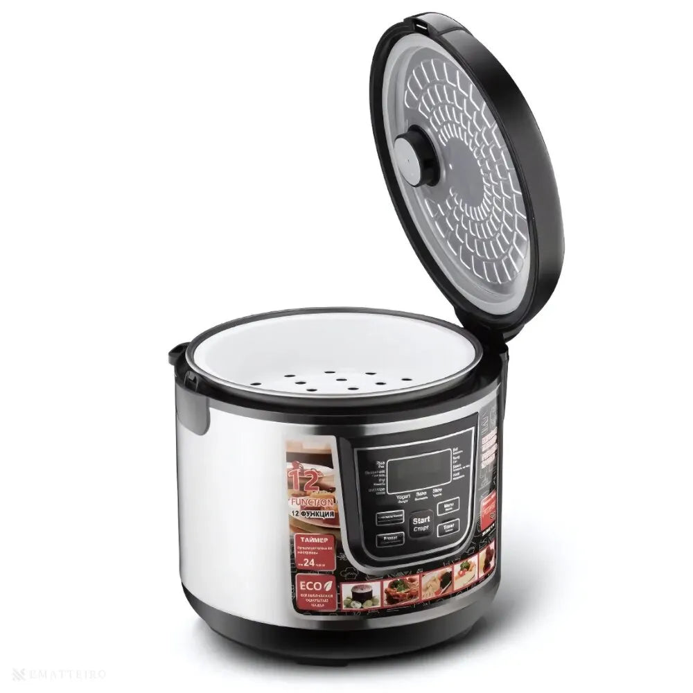 Multicooker Electric RAF 5L cu 12 Programe și Panou Digital Inteligent - Alb - imagine 3