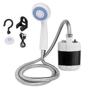 Duș Portabil de Camping cu Robinet Incorporat – Reîncărcabil USB, pentru Interior și Exterior - imagine 4