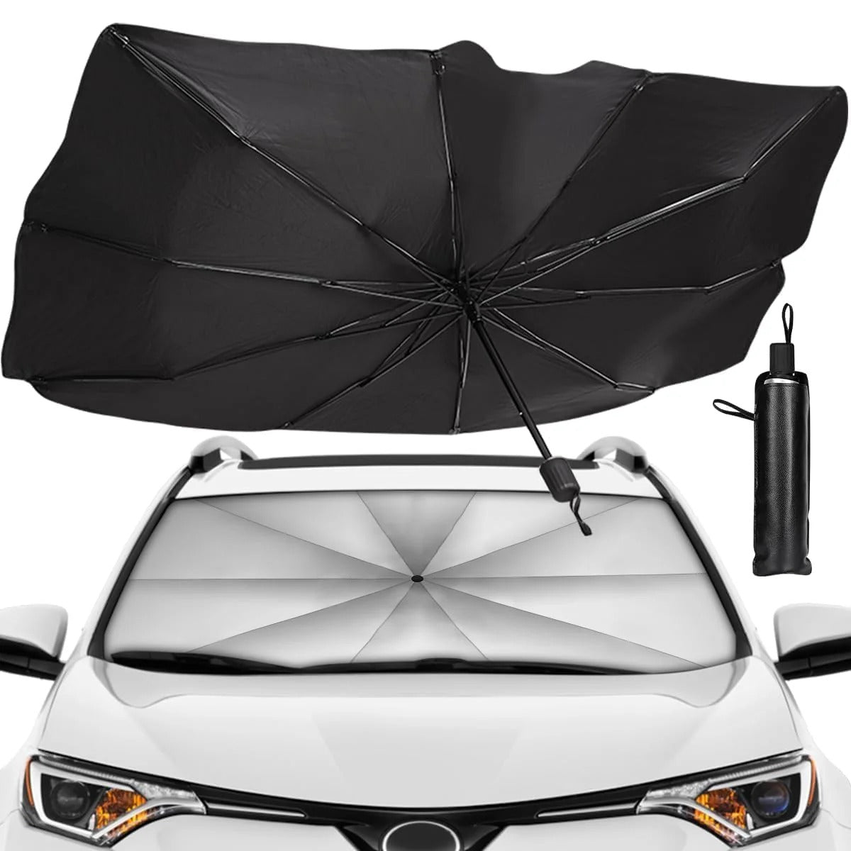 Umbrelă Parasolar pentru Parbriz Auto cu Protecție UV